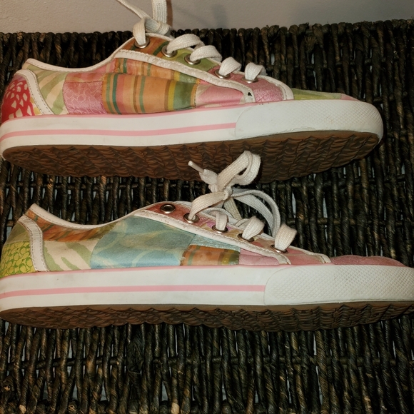 Coach Dawnell patchwork size 7 1/2 m shoes - Picture 4 of 11